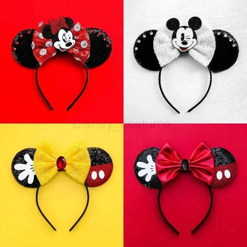 Disney Lion King Disney Womens Hair Cute Cartoon Simba Headband Childrens Glitter Bow Hair Accessories Girls Birthday Gift X250425
