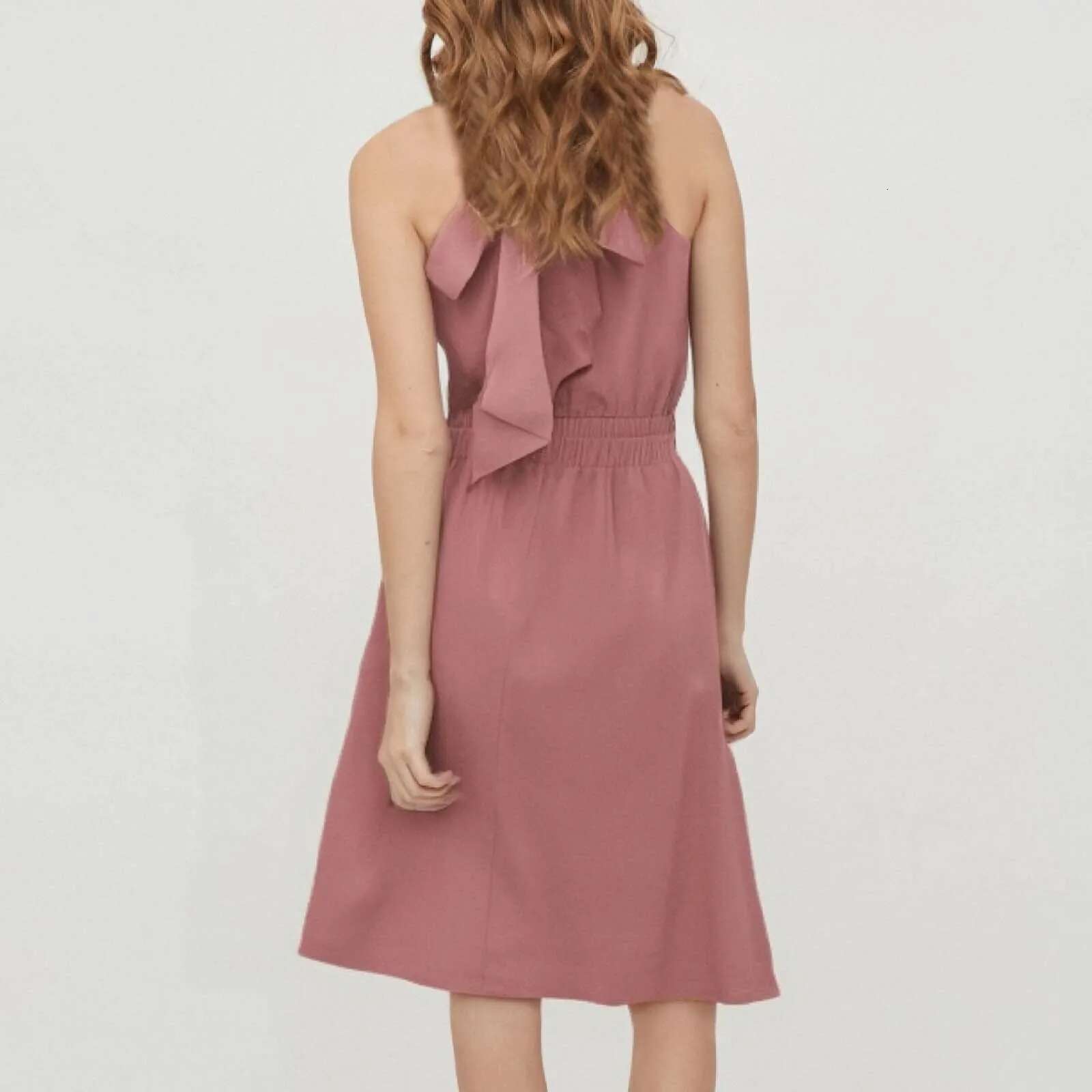 Dongdumaoyi Elegant Halter Neck Off Shoulder Dress Hollow Waist Sweet Y K Soft Vacation Style Fashion Holiday Vestidos