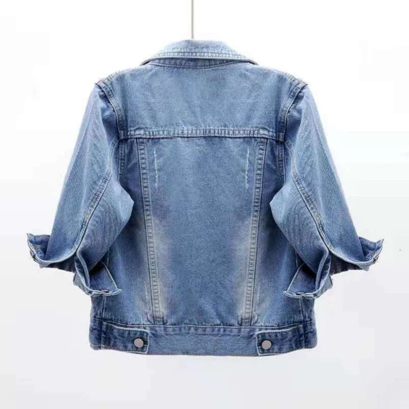 Women Denim Jacket Spring Autumn Short Coat Pink Jean Jackets Casual Yellow Purple Blue Loose Tops Lady Outerwear