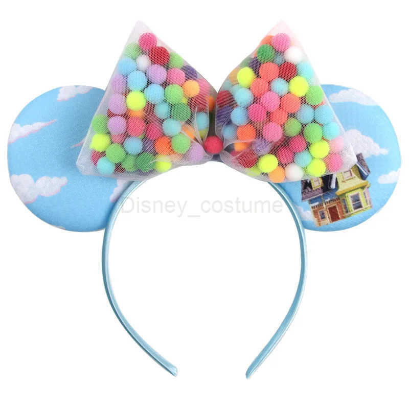 Disney Mickey Mouse Ear Headband Female Headband Childrens Party Hair Accessories Disney Pixar Girls Headband Bow Hair X250425