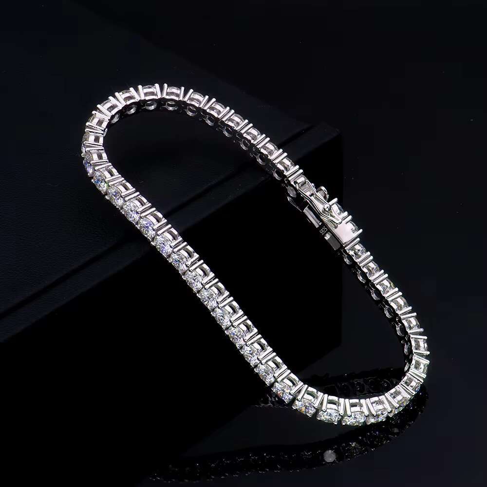 Xingyue Custom Women High End Fine Jewelry 3mm Gra 925 Silver Gold Plated Diamond Mossanite Moissanite Bracelets