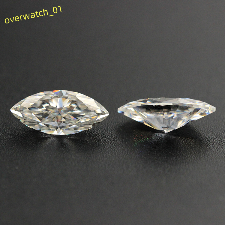 YuyingGems Full Size In-stock Marquise Cut DEF Color VVS Moissanite Loose Diamond Gemstone