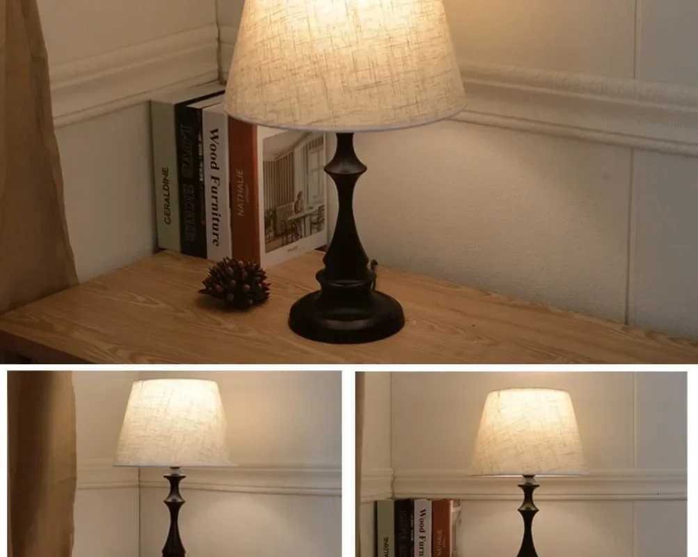 American Desk Lamp Bedroom Night Lights Nordic Minimalist Modern Living Room Bedside Table LampM251125