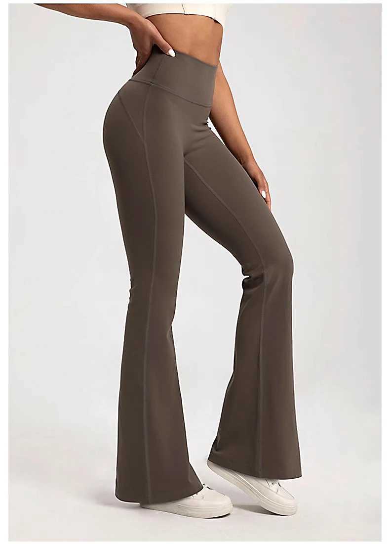 High waisted Flame Leg Yoga Pants for Womens Bell Bottom Fitness Gym Casual Exercise Trouser Pants Lift Flame Yoga LegsC250425