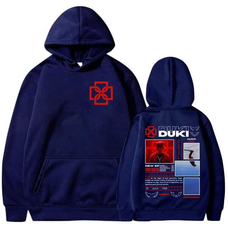 Duki Tour 2024 Album Hoodies Mens Fashion Hip Hop Rap Sweatshirts Retro Street Clothing Oversized Zipper Unisex Y2k Hoodies w250425