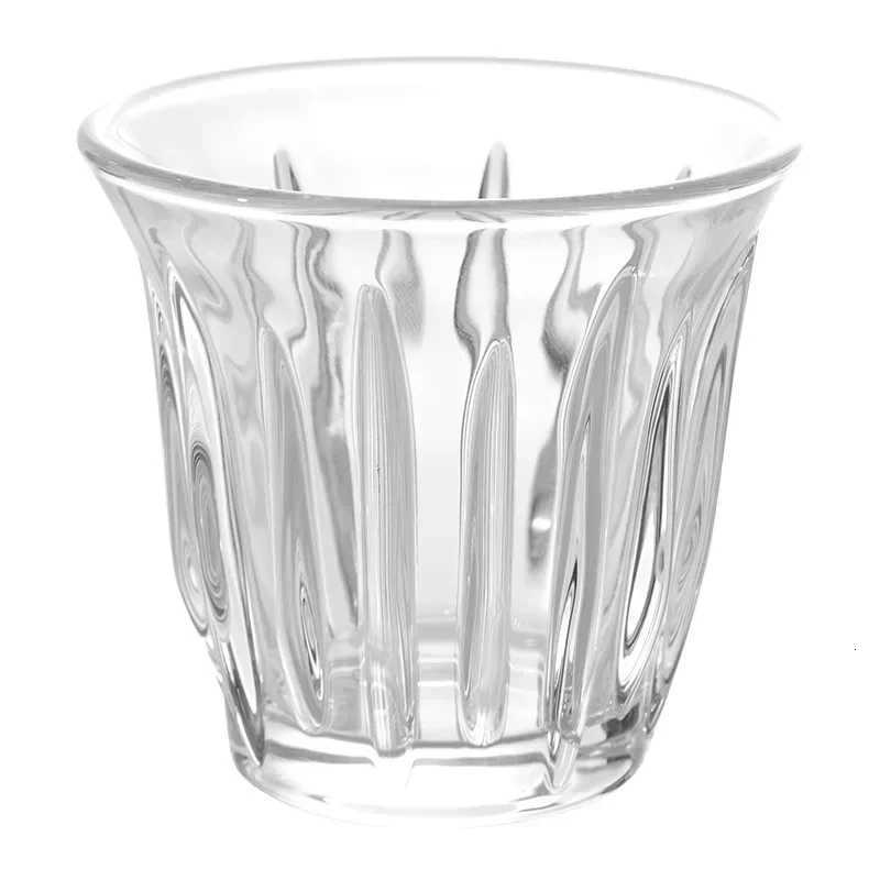 2Pcs Glass Coffee Cup Espresso Mug Creative Striped Anti-scald Mocha Juice Cocktails Coffee Mugs for Latte Cappuccino Tea Cafe Y251125