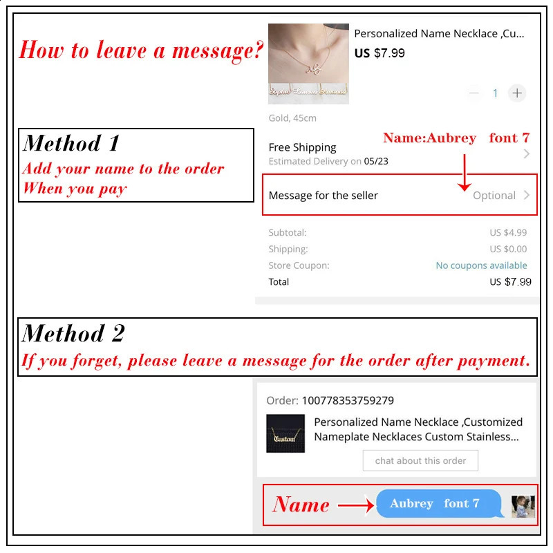 Custom Necklace Double Words Stainless Steel 3D Necklace Personalized Necklaces Name with Heart Shaped Figaro Chain Necklace 250425