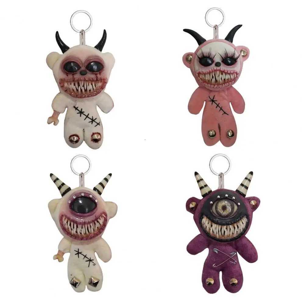 Gothic Halloween Keychain Handcrafted Creepy Cute Plush Doll Keychain with One Eye Weird Horror Doll Design Backpack AccessoriesXJ251125