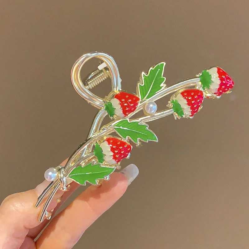 New Sweet Flower Durian Hair Clip Ponytail Hair Clip Shark Clip Girl Hair ClipT250425