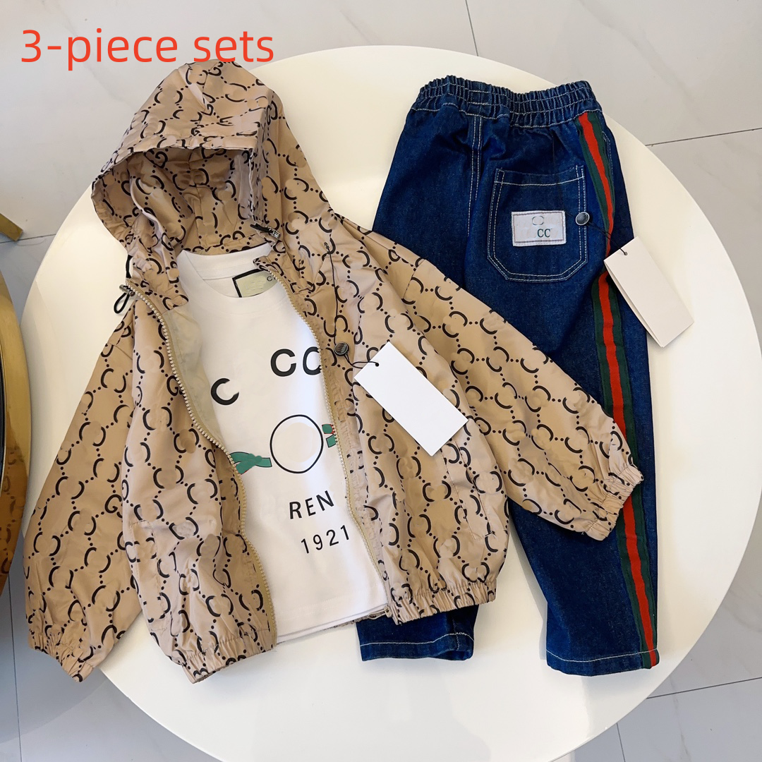 kids designer clothes boys' sports suits fashionable branded children's clothing new spring and autumn suits for boys and girls