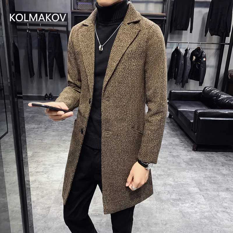 2024 Winter new arrival mens fashion wool coat casual warm trench coat high quality jacket men Windbreakers Male size M-5XLT251125