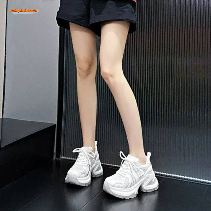 Athletic Woman Footwear 2024 New Sneakers Sports Designer Vulcanized Shoe Trends On Sale Mesh Breathable Shoes for Women ddmykukumalu