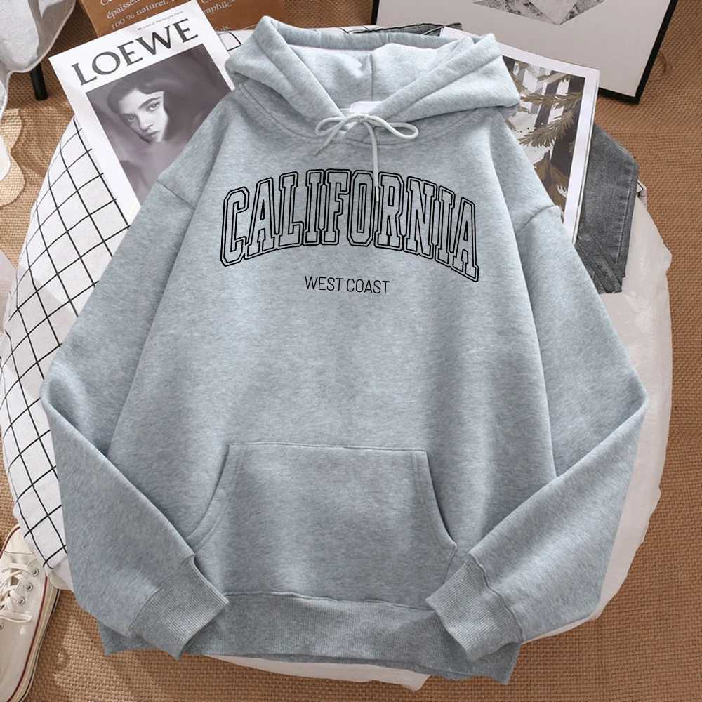 California West Coast Printed Mens Street Hoodie Crewneck Hoodie Autumn Graphic Super Large Hoodie Hip Hop Casual Fce Clothing w250425
