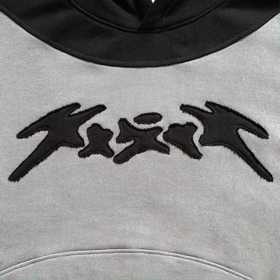 Y2K Retro Zipper Hoodie Harajuku Patch Work Gothic Street Hip Hop Super Dalian Hoodie Mens and Womens Sportswear Fashion Casual M250425
