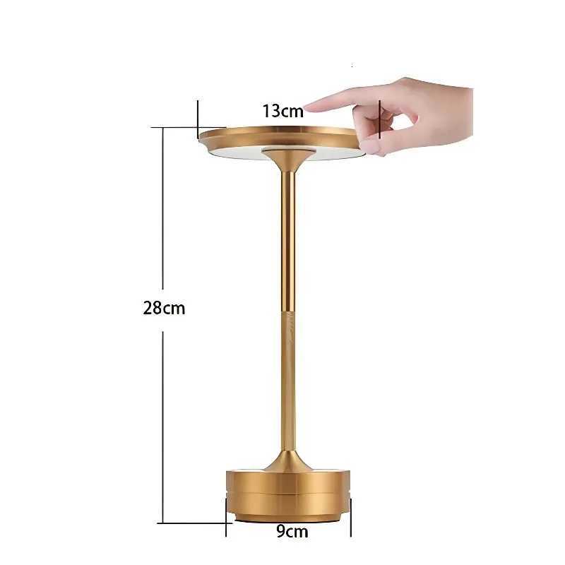Wireless Simple Charging LED Desk Lamp Restaurant Bar Table Lamp Dimming Atmosphere Retro Portable Charging Touch USB Read LampM251125