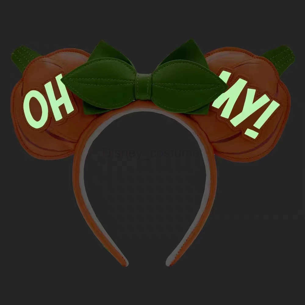 Disney Minnie Ears headband Minnie Pider internet night light red apple bow COSTUME headband cosplay plush adult/child headband gift X250425