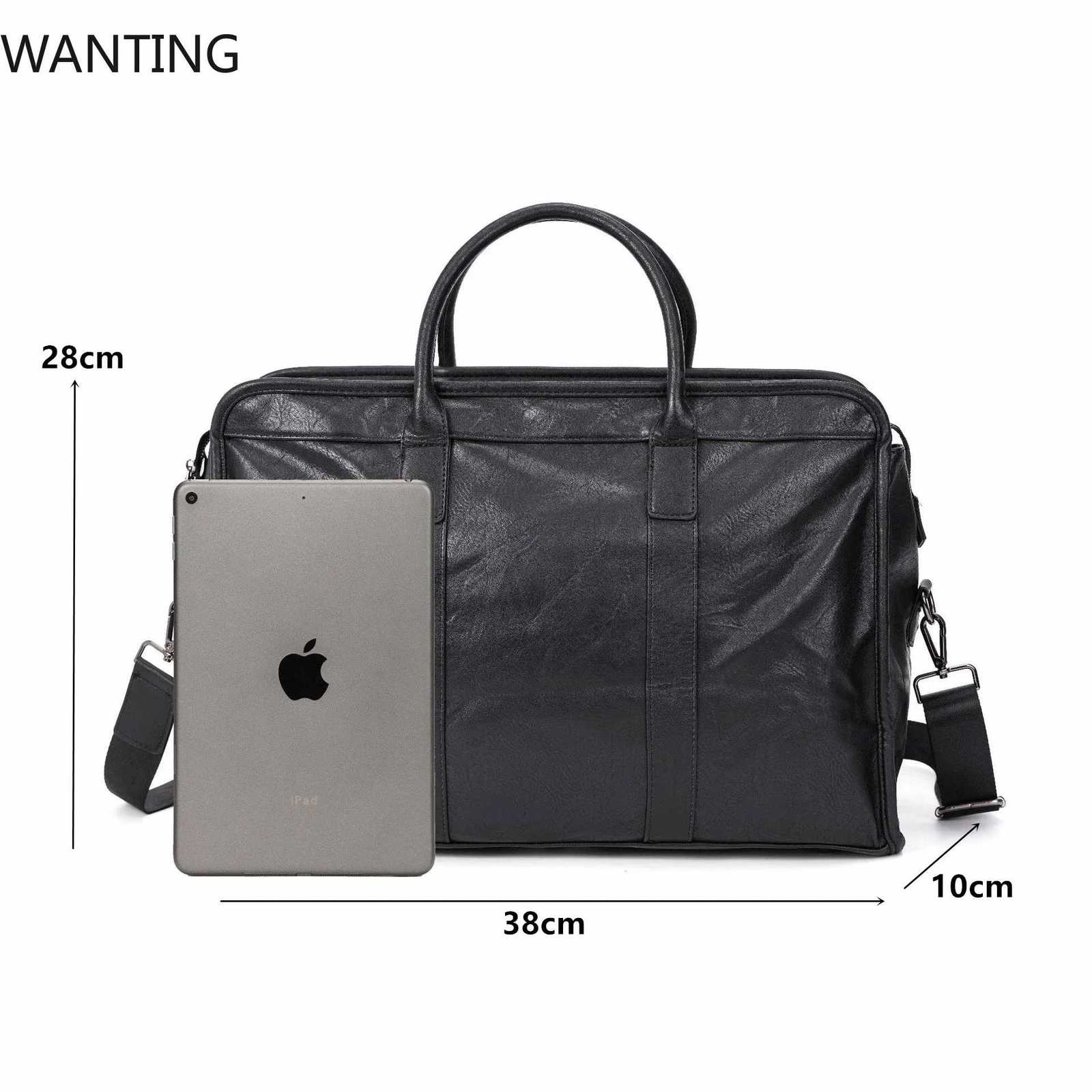 Business Trip Top-Handle Bags Men Leather Messenger Shoulder Bag Men Large Capacity Travel Handbag Bag Briefcase Male Totes BagT251125