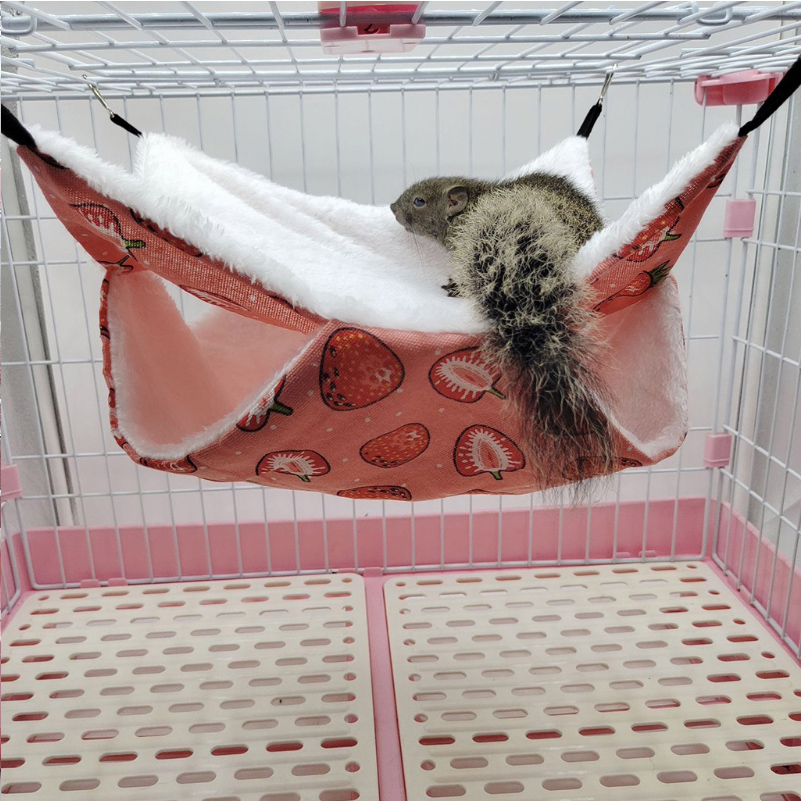Small Animal Cage Accessories Hammock Guinea Pig Hamster Bed Small Pet Toy Ferret Rat Beds Chinchilla Nest Bunny Sugar Glider Squirrel