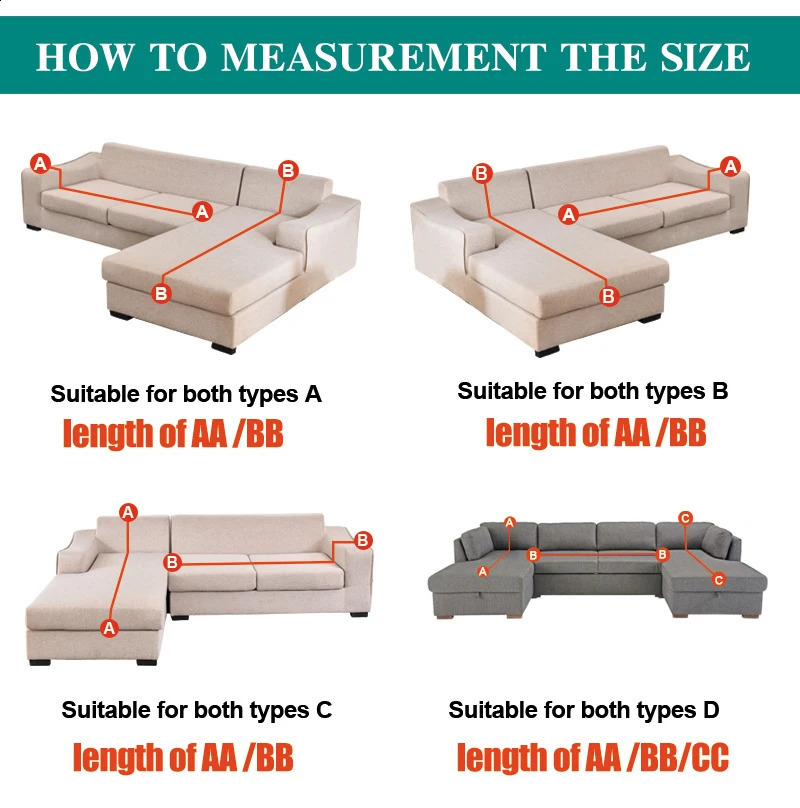sofa cover elastic couch cover sectional chair cover It needs order 2pieces sofa cover if your sofa is corner L-shape sofa 250415