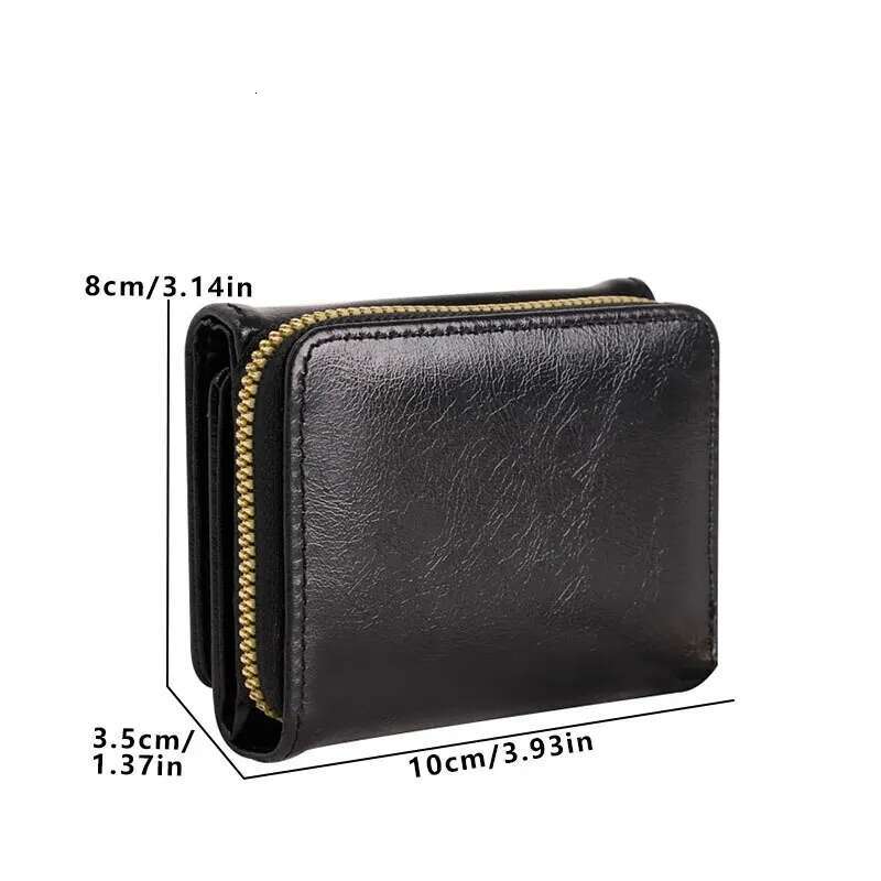1Pc Ladies' Short Wallet Lightweight Fashion Suitable Work & Business ID Credit Card Christmas Gift For Young Girl