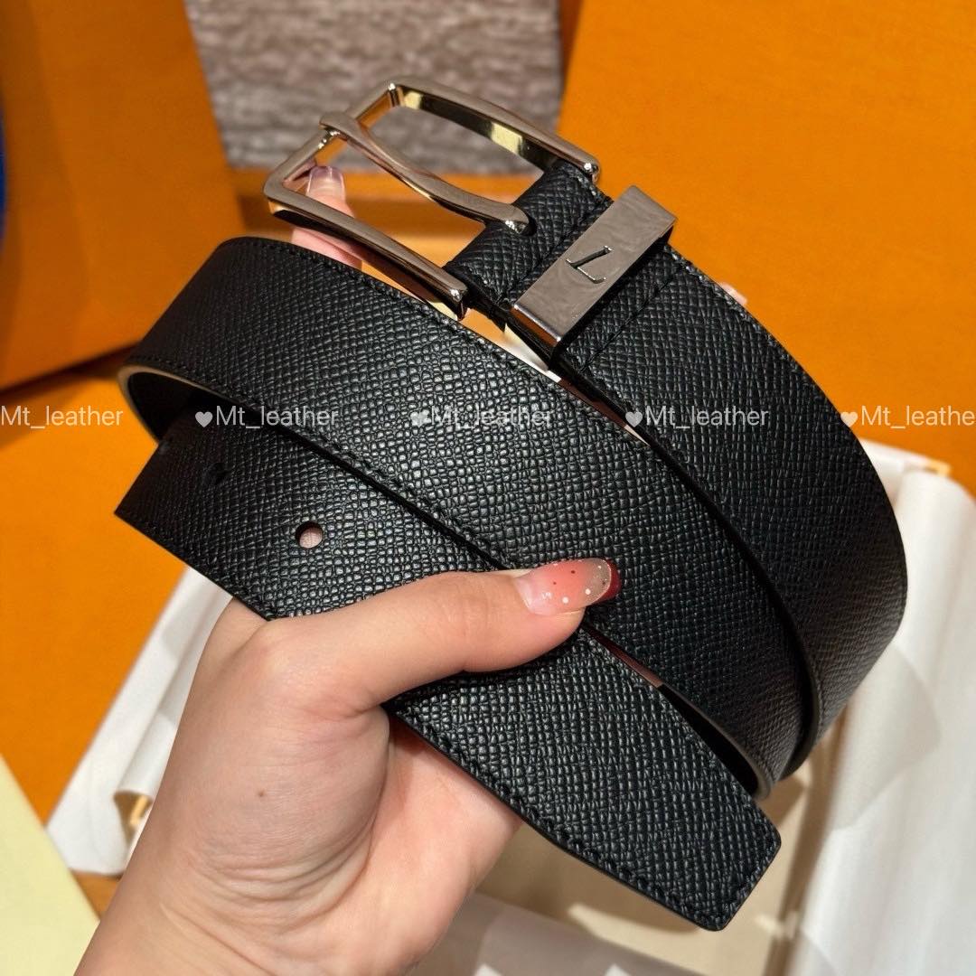 Men luxury designer belt top quality real leather belt letter pin buckle black belt width 3.5cm Pont Neuf Taurillon leather belt with gift box men classic belt