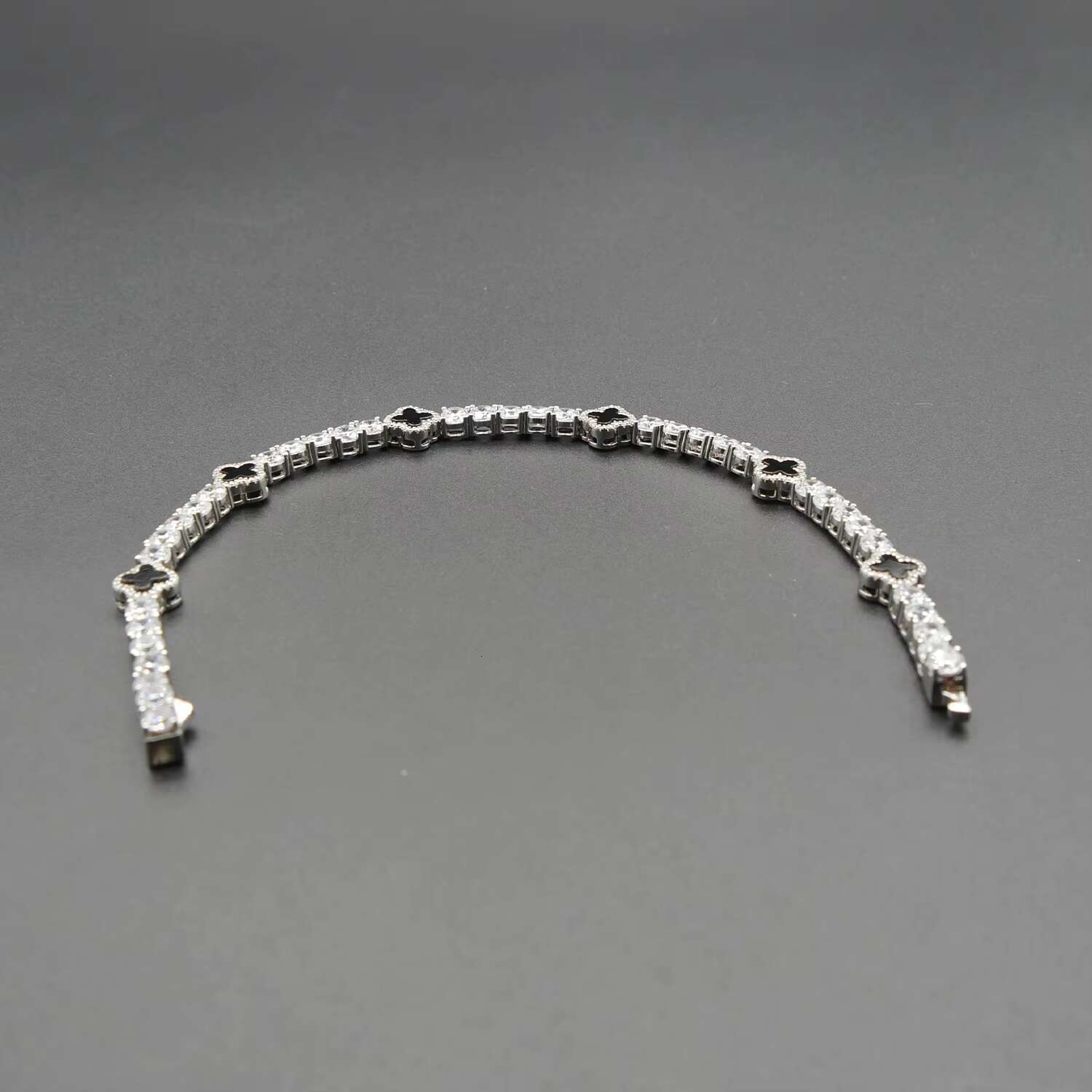 Elegant Luxury Womens 925 Silver Bangle Bracelet with Sparkling Moissanite and 18K Gold Plated for a Regal Look