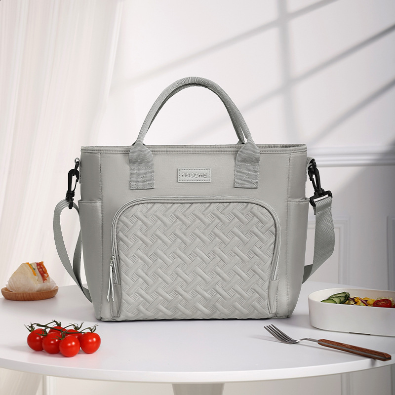 Insulated Lunch Bag - Leakproof Cooler Tote Men Women, Large hot Capacity with Removable Strap, Reusable, Perfect for Work & School
