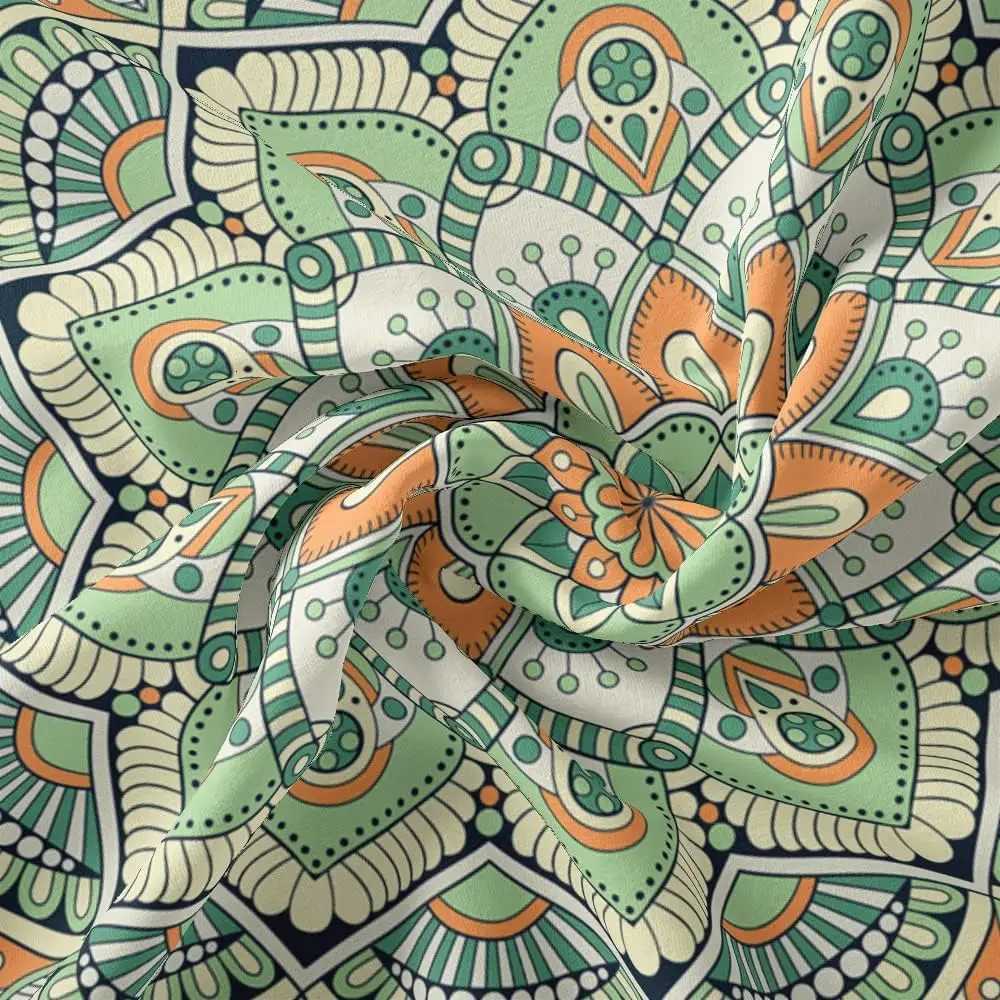 Bohemian Sage Green Mandala Art Tapestries Wall Hanging for Teen Girls Bedroom Aesthetic College Dorm Living Room Office HippieM251125