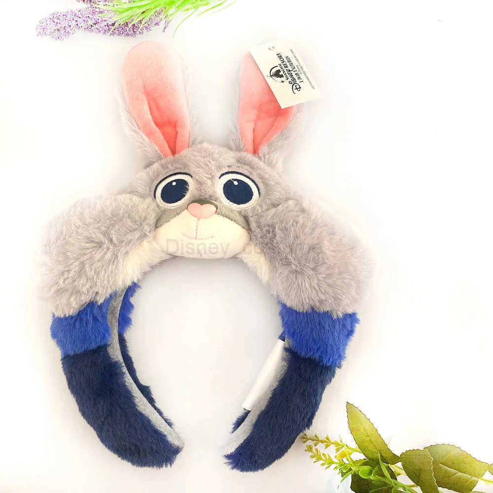 Disney Plush Animal Headbands Hair Accessories Female Girls Baby Toys Childrens COSTUME Headbands Role Playing Plush Gifts X250425
