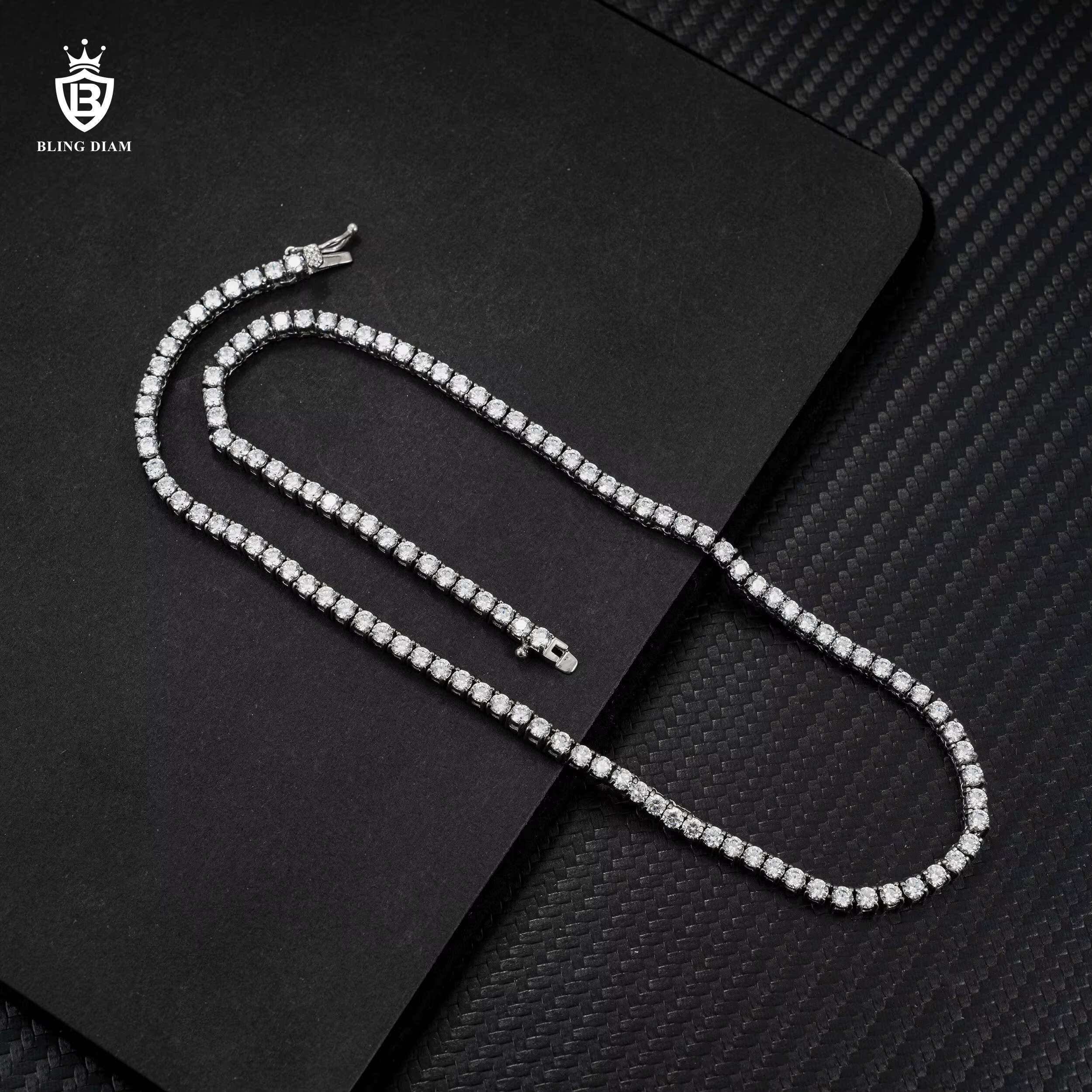 Hip Hop Hot Style Wholesale Price 3mm White Gold Plated Tennis Bracelet Stainless Steel Tennis Chain