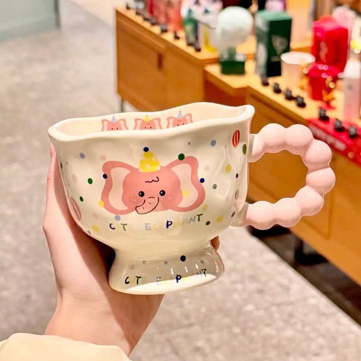 Cute Dog and Rabbit Mug Couple Ceramic Cup Mug for Coffee Tea Cups Personzed Gift Original Breakfast Cups Drinkware Beer Mugs Y251125