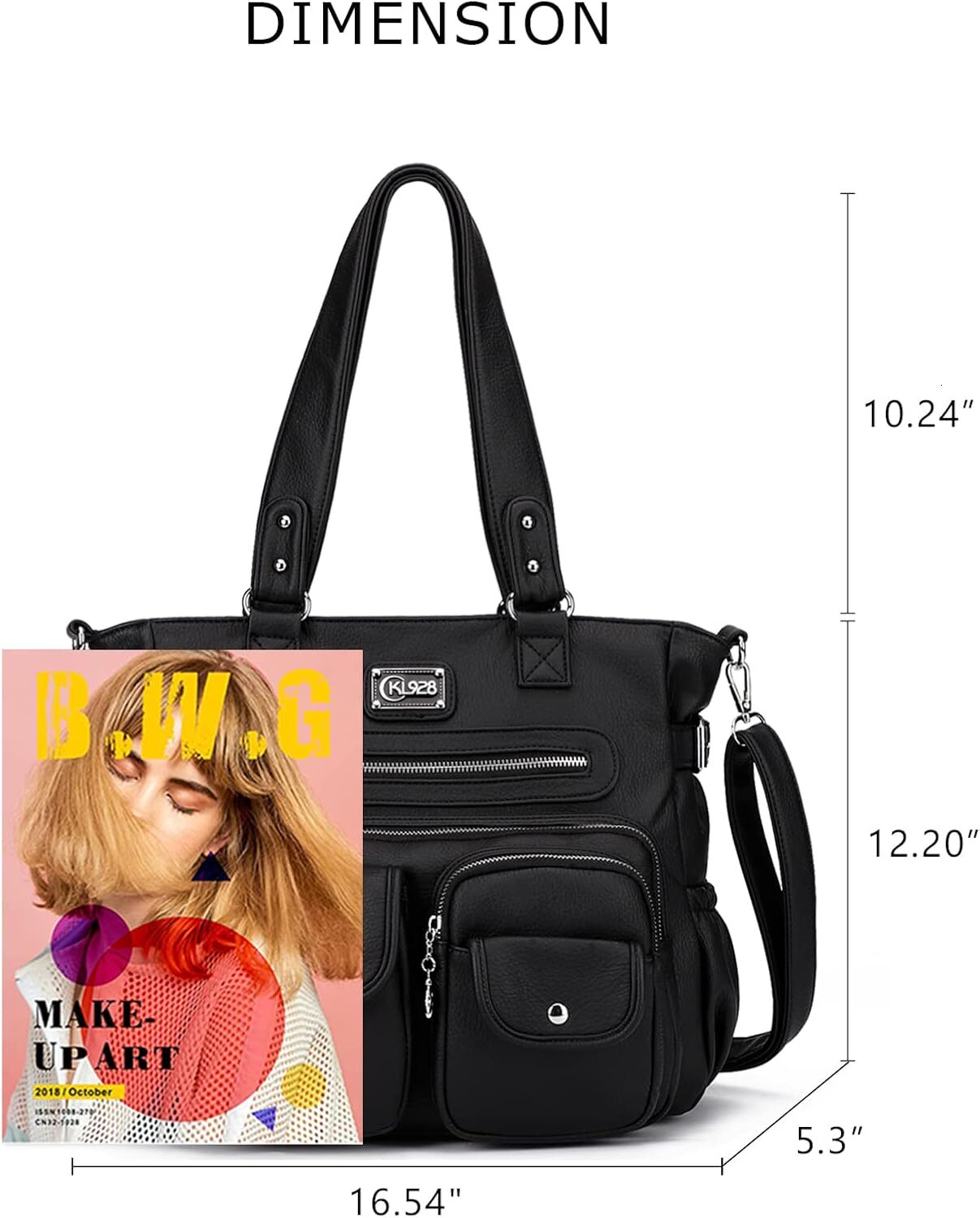 Large Purses For Women Shoulder Bag Tote Handbags Stylish Vegan Leather Hobo Bags Ladies