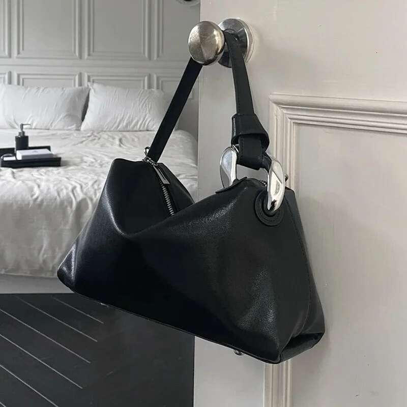 Genuine Leather Women Fashion Tote Pillow Designer High Quality Large Commuter Shoulder Handbag Crossbody Women's Bag