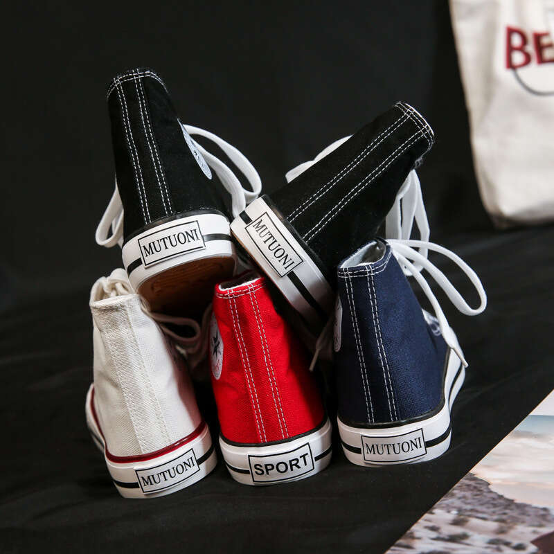 Fubu Cloth Korean Edition Men's and Women's New Couple High Top Canvas Casual Single Shoes