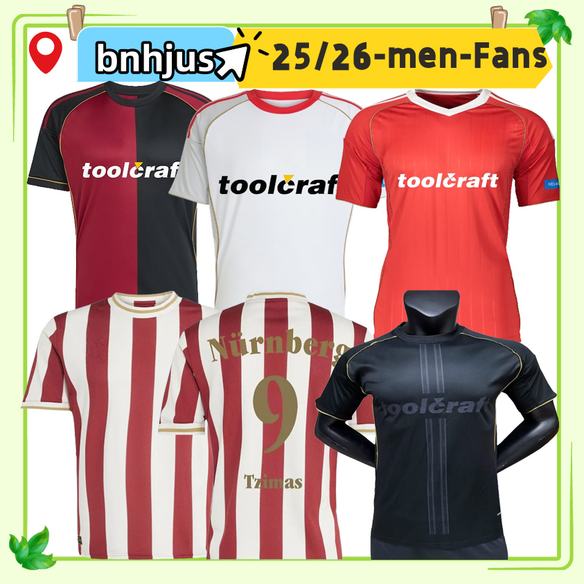 2025 26 125th anniversary Nuremberg FC TZIMAS Soccer Jerseys 25 2026 EMRELI GOLLER ANTISTE JUSTVAN CASTROP Men Uniforms kids kits socks full sets Football Shirts