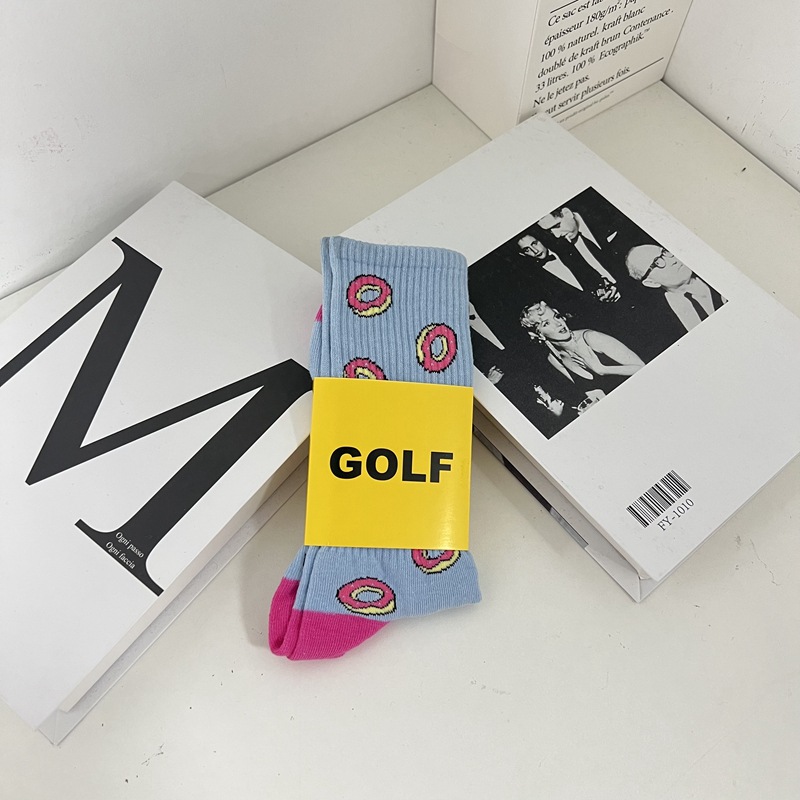 GOLF Cotton Socks Thicken Street Fashion Sports Comfortable Beautiful Socking Autumn Winter Breathable Mid Tube Socks