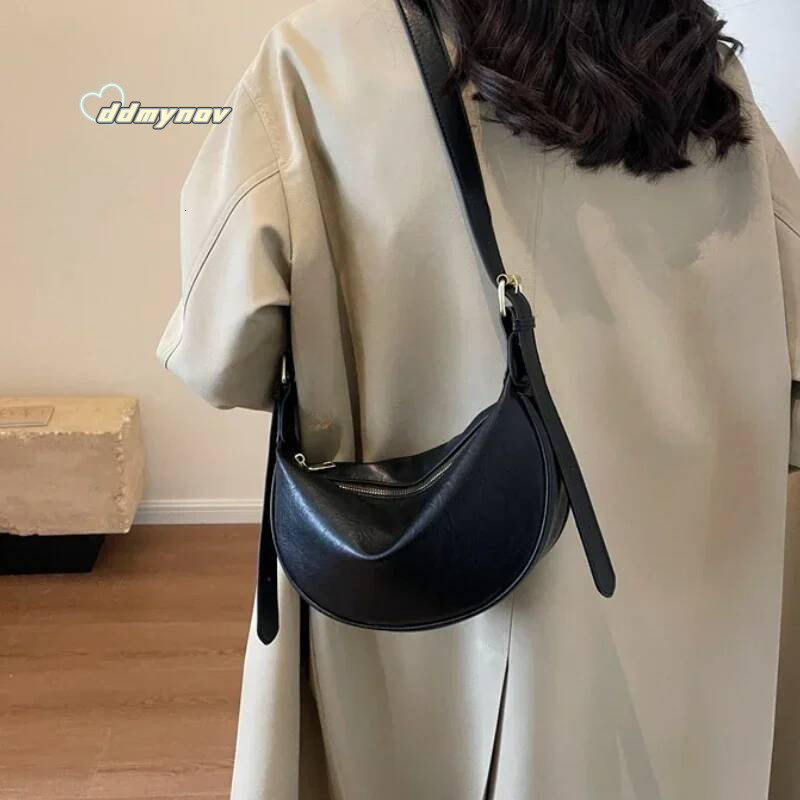 Large Capacity Handbags Crossbody for Women Solid Soft Shoulder Bags Female Casual Travel Hobos Bag Vintage Sac New ddmynov