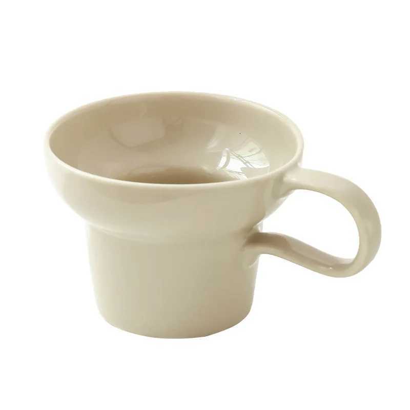 Medieval Style Coffee Mug Wide Mouth Vintage Ceramic Latte Art Pitcher Cup Office Water Cup Ice Coffee Cup Y251125