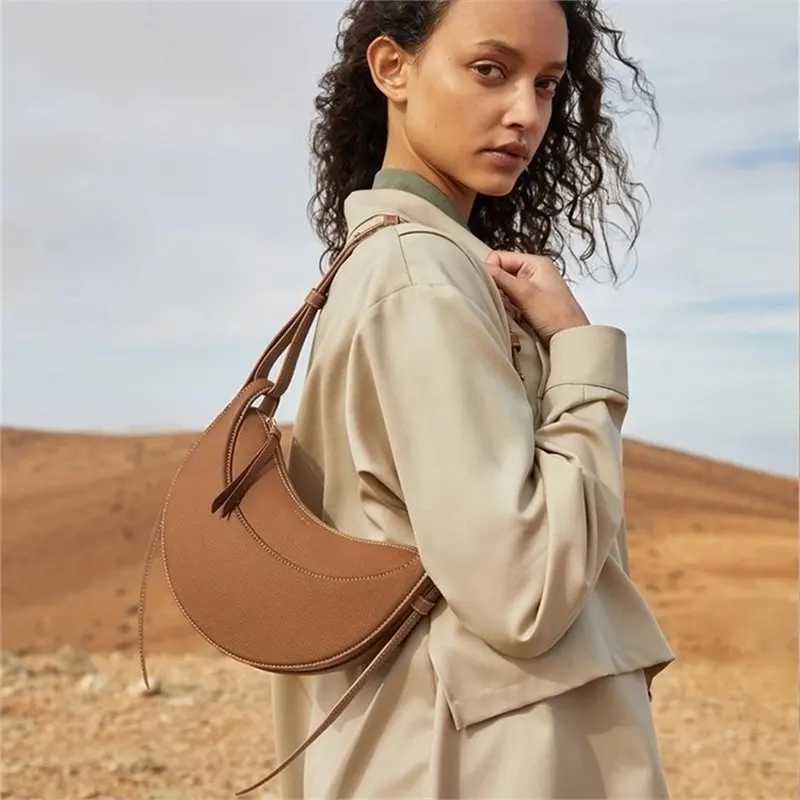 FAshion trend niche cream bag new knitted bag single shoulder cross bag womens underwear bag Z250425