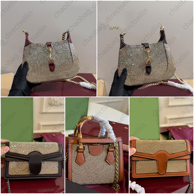 Rhinestone Designer Bag Luxury Bag Purse Tote Bag Cross Body Bags Designer Women Wallet Flap Chain Shoulder Bag Luxury Handbag Magnetic Buckle Clutch Purses