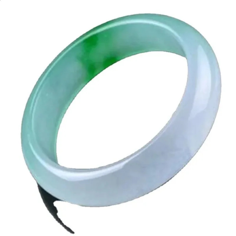 Wholesale Quartz Rock Jade Bracelet Ice Flower Womens Flat Strip Jade Bracelet. 250424