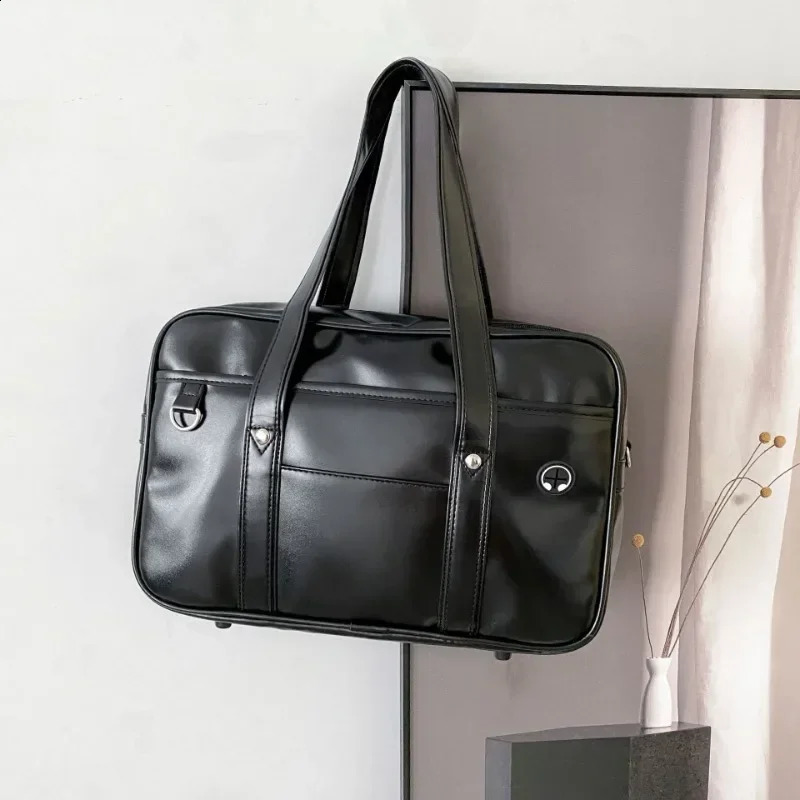 Japanese Casual PU Shoulder Bag Junior High School Students School Bag Handbag Anime Uniform Bag Tote Bags for Women Bolsos 250417