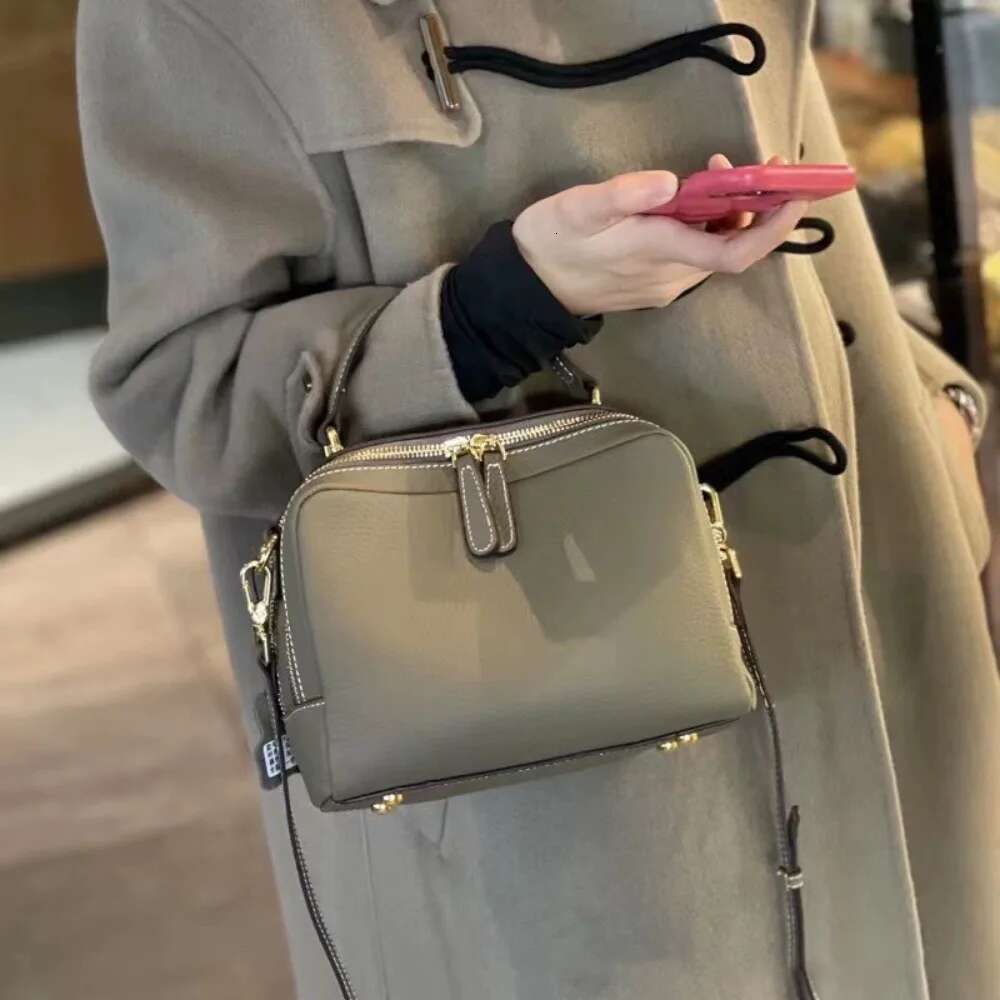 Women's Genuine Leather Bag,Handbag,Lightweight Medium Crossbody Shoulder Bag With Zipper Pocket Adjustable Strap