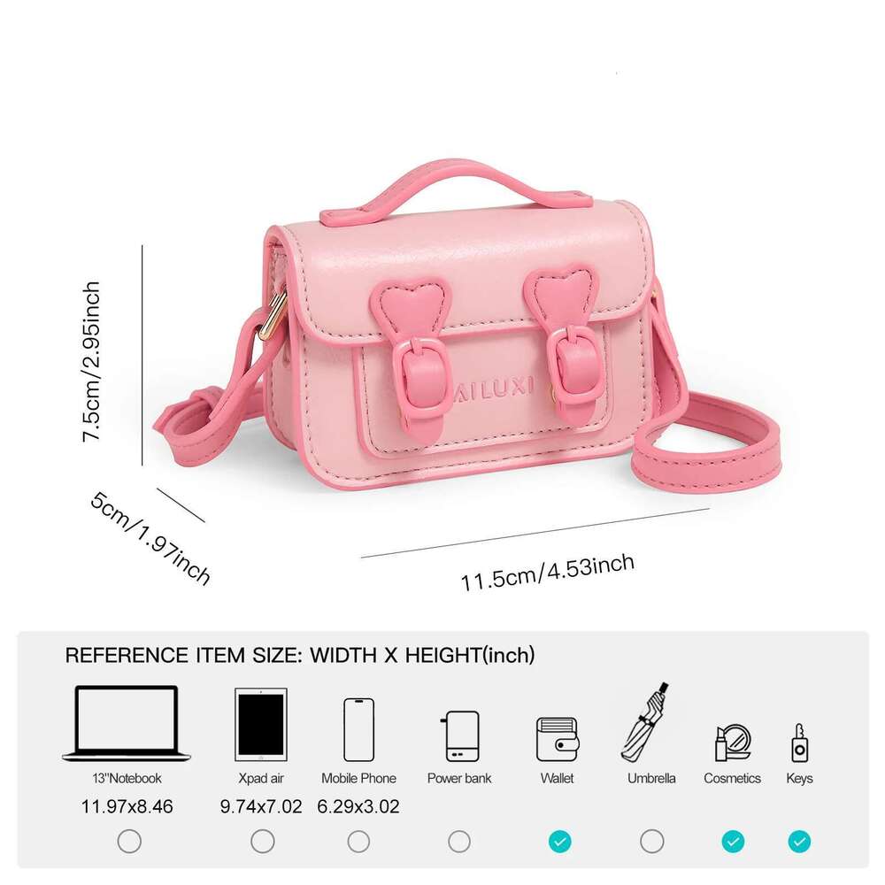 Designer Bag AILUXI Women Handbag For Cosmetic Storage New Original Designer Cambridge Crossbody Small Niche Design Pink Mailman Bag