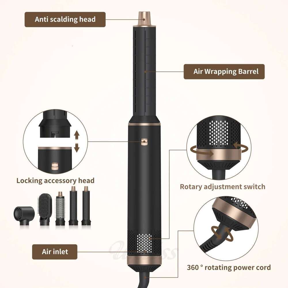 2-in-1 Hair for Home Use, Salon Quality Dryer, Straight & Curling, Anti-Damage, Multi-Function Blow Dryer