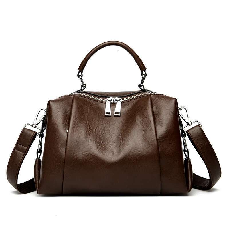 Designer Bag Designer PU Leather Handbags For Women Vintage Shoulder Tote Bag Designer Ladies Large Capacity Boston Bag
