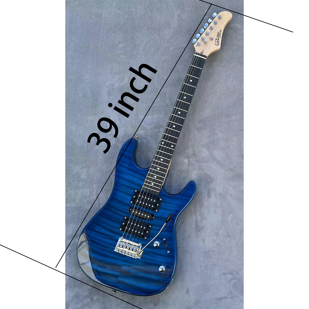 OEM 6 Strings Electric Guitar Set of Strings Guitarra Tremolo Beautiful Design & Top Glossy Finished with Soft Bag Belt