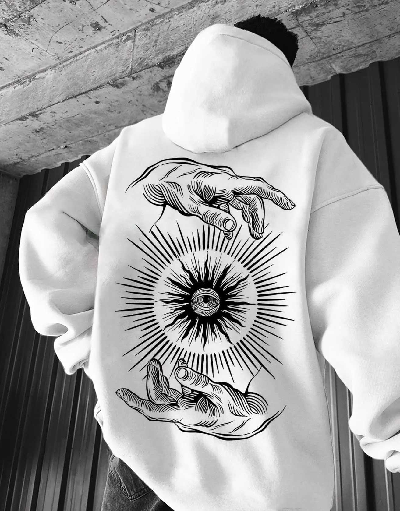 Viking Totem Printed Hoodie Cotton Fce Mens Loose Casual Eagle Super Cool Hoodie Mens Hoodie Sportswear w250425