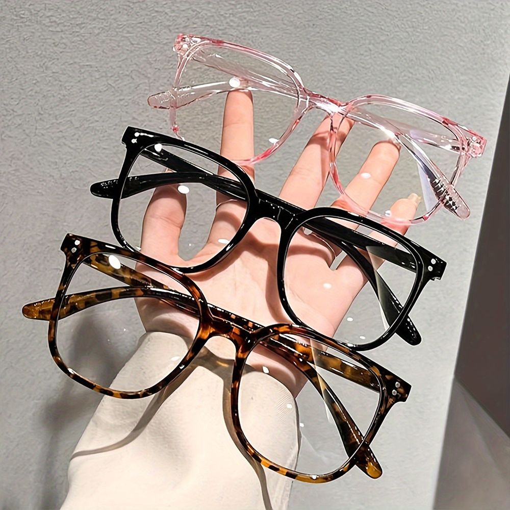 4 pairs of summer unisex minimalist style glasses, casual glasses for daily use, and fashionable accessories suitable for outdoor activities