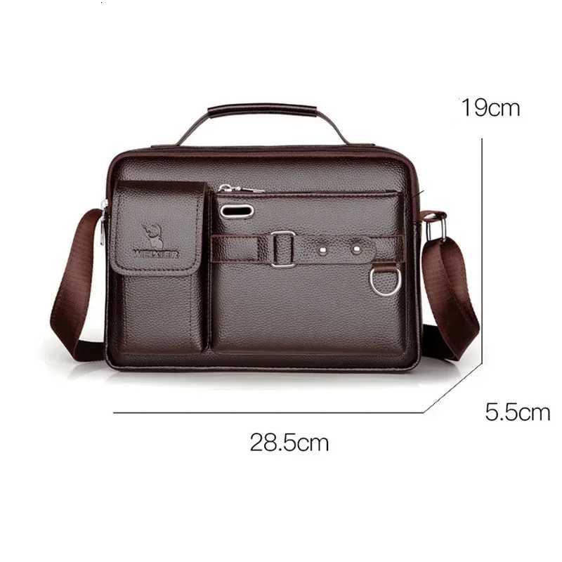 Suitcase Bag Men Leather Womens Briefcase Bag Mens Executive Briefcase in Legitimate Leather Designer Luxury Bags HandbagT251125